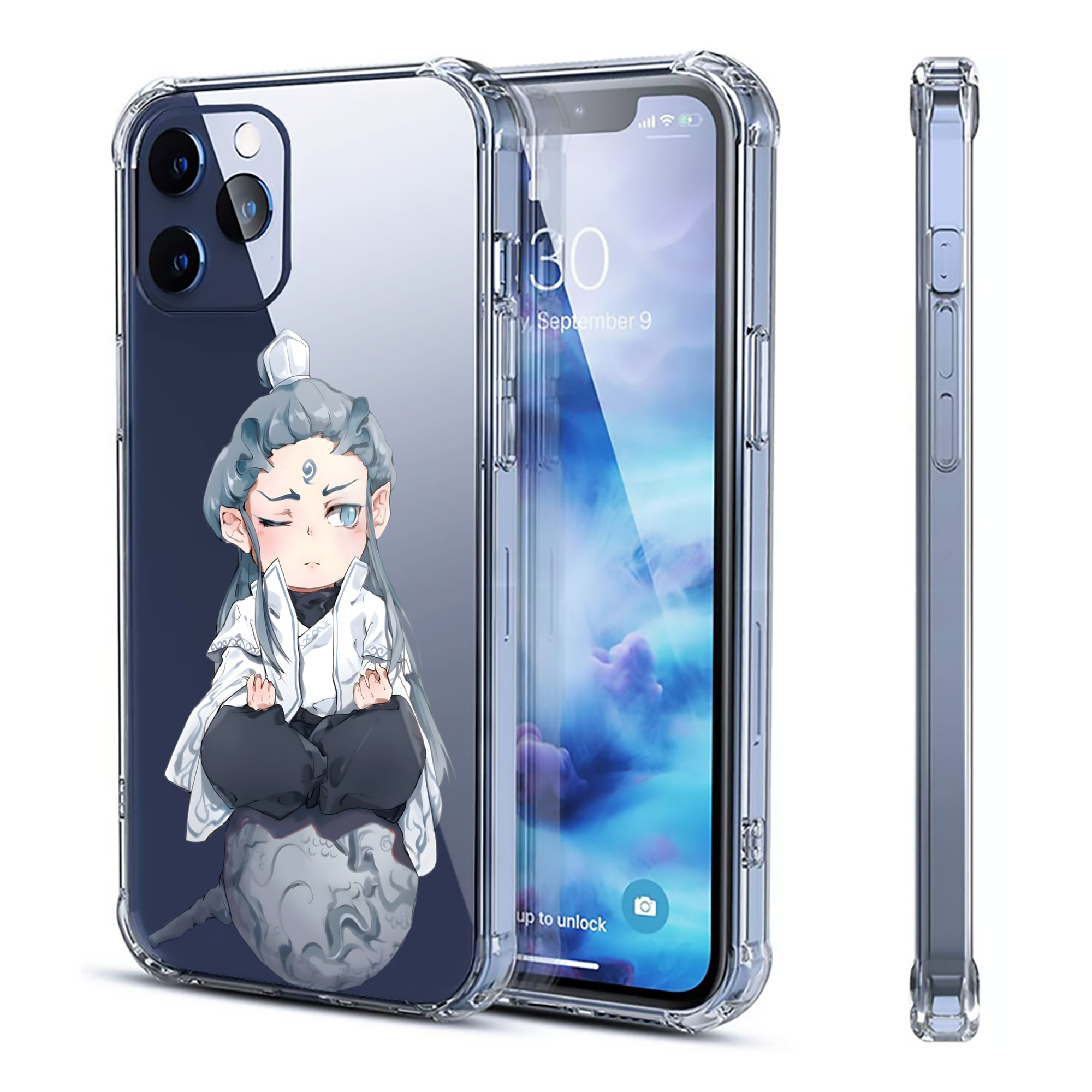 （画像用） Ne Zha 2 ナタ 魔童の大暴れ 【iPhone 12シリーズ対応】透明スマホケース（クリアソフトケース）